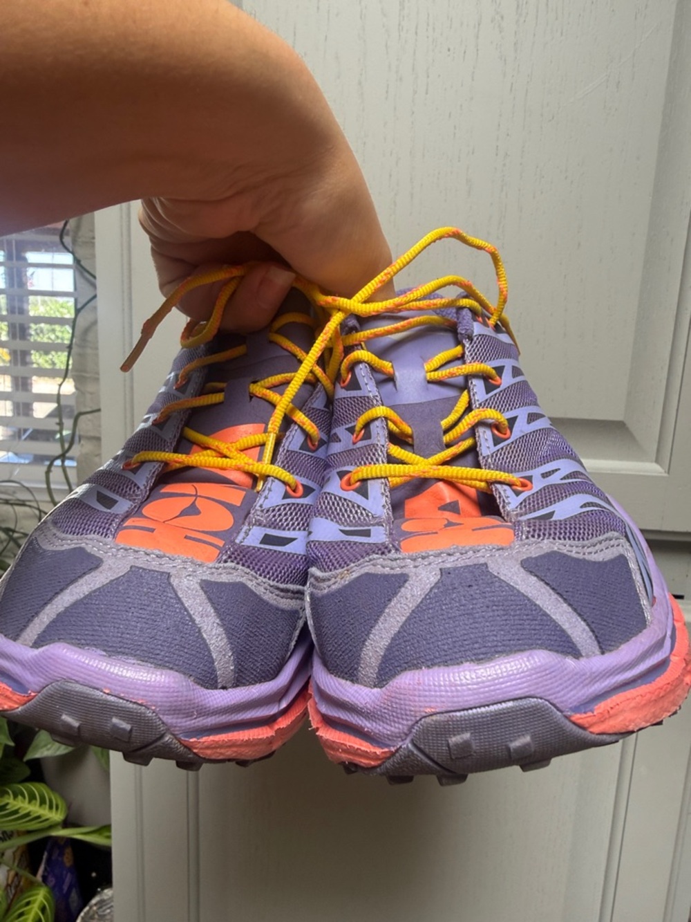 Hoka Purple Coral Yellow Speedgoat Women's Trail Shoes
(9.5) - Picture 15 of 15